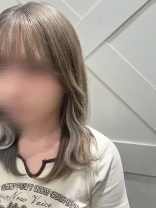 ロング しゅり/韓国艶カラー 🩶🫧エクステ🎀のヘアスタイル