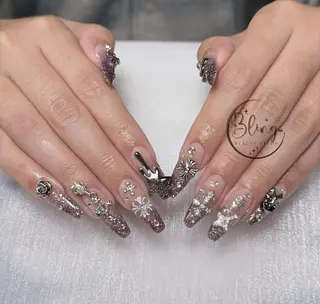 ロング カラー Bling Salonのネイルデザイン