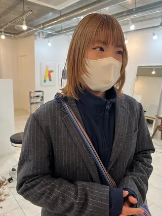 ミディアム NOUN所属・eri kinjoのヘアスタイル