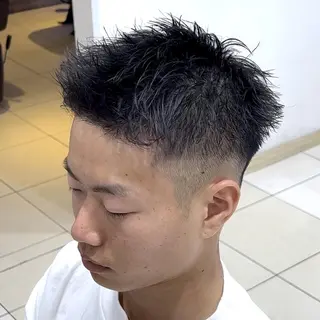 パーマ メンズ メンズ特化/勝田駅/ 佐和駅/鈴木輝瑠/のヘアスタイル