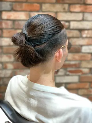 ショート ヘアアレンジ メンズ HIROGINZAプレミアムバーバー赤坂店所属・田中 千恩のヘアスタイル