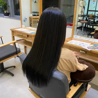 ロング 藤山 麗愛のヘアスタイル