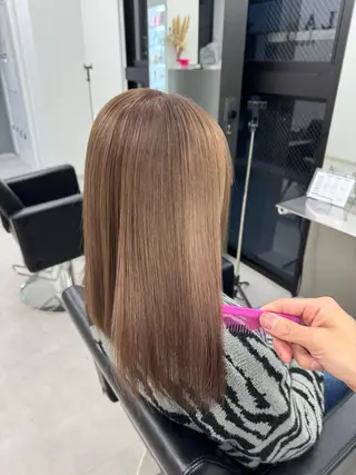 ミディアム カラー エクステ/ハイトーン /透明感/KENTAのヘアスタイル