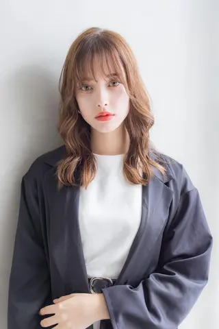 ミディアム カラー パーマ カラー系/カット特化 🟠オオタキマサシのヘアスタイル