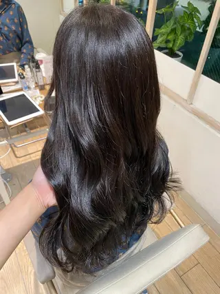 ロング 顔周り/くびれヘア 韓国ヘア💕風間るなのヘアスタイル