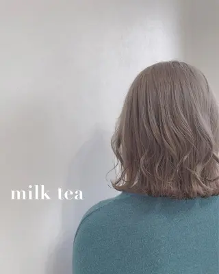 ミディアム カラー 松本 菜那のヘアスタイル