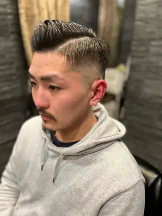 ショート ヒロ銀座バーバーショップ難波店所属・縮毛矯正/パーマ 宮河 惇💈のヘアスタイル