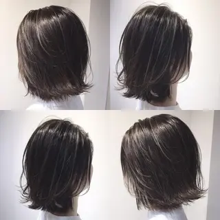 ミディアム カラー メンズツイスパ ショートフクヤマシンのヘアスタイル