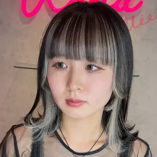 ミディアム カラー 韓国ヘア/艶カラー /田中悠佑のヘアスタイル