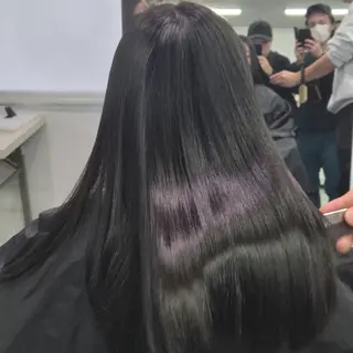 ロング 艶カラー◎矯正⭐髪診 断#天王寺区@山本
のヘアスタイル