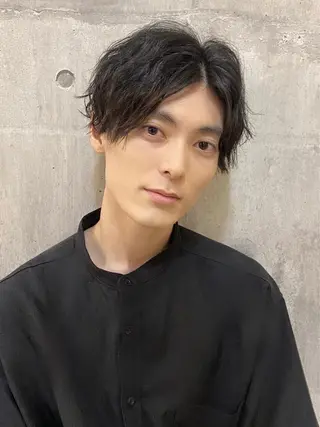 ショート パーマ メンズ 【扉gate】野崎 英幸のヘアスタイル