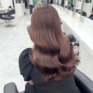 ロング カラー ヘアアレンジ 透明感ベージュ🪽 ブラウン🤎Rinのヘアスタイル