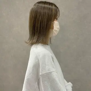 ミディアム カラー はちすか るかのヘアスタイル