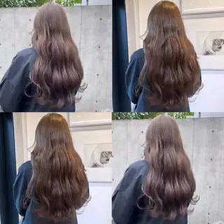 ロング カラー カジュアルを女っぽく 𝗮𝘆𝗮𝗰𝗼のヘアスタイル