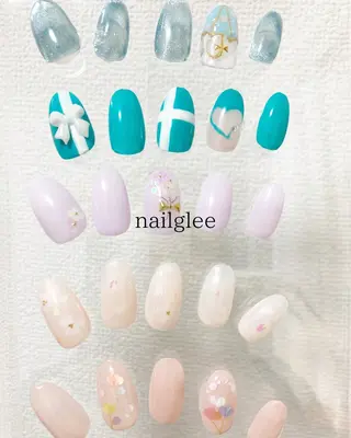 セミロング RISA nail gleeのネイルデザイン