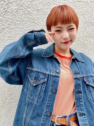 ショート カラー パーマ ヘアアレンジ ANBRERA　中目黒所属・mina ☺︎ 中目黒 中野のヘアスタイル