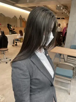 ミディアム カラー ヘアアレンジ ミニボブ/ブリーチ 🌈MISATOのヘアスタイル