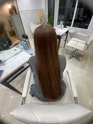 ロング 永野 みゅうのヘアスタイル