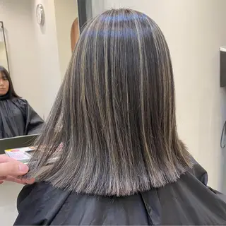 カラー ヘアアレンジ 韓国風×透明感カラー 髪質改善オタベシンヤのヘアスタイル