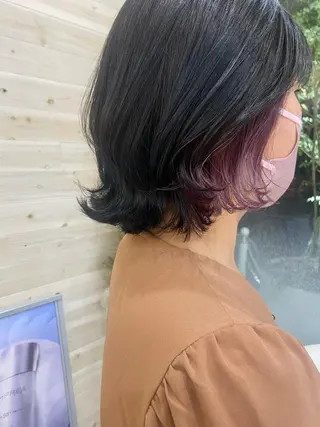 ショート カラー 韓国ヘア／艶カラー minamiのヘアスタイル