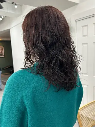 ロング パーマ レイヤーボブ/ 艶カラー/サナ🌼のヘアスタイル