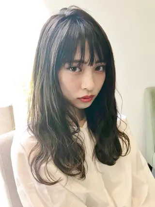 ミディアム カラー ヘアアレンジ GiseL天神カラー 髪質改善/ブリーチのヘアスタイル