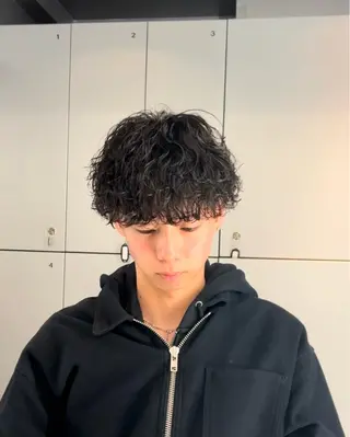 パーマ メンズ 藤平海音/fifth PARKのヘアスタイル