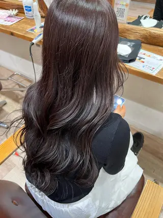ロング カラー ヘアアレンジ チャンモリパーマ/韓 国/Minami🦋のヘアスタイル