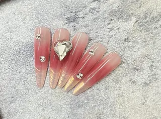 ネイル candy nail 韓国風ワンホンネイルのネイルデザイン