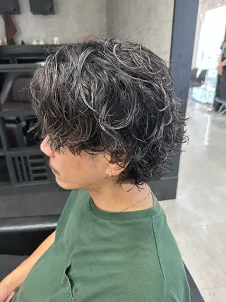 ショート パーマ メンズ ユウ🪄 パーマ指名No1のヘアスタイル