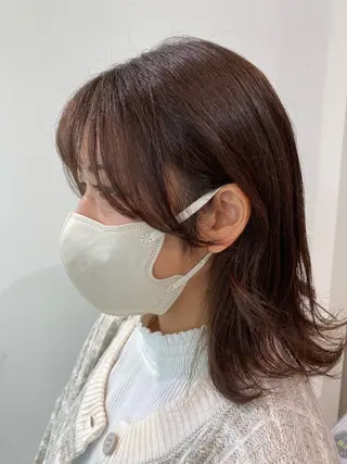 ミディアム 長井 麻帆のヘアスタイル