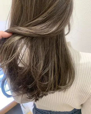 ロング カラー hub hair レイヤー/透明感のヘアスタイル