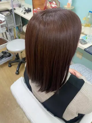 ミディアム カラー ブルーム プレミアムのヘアスタイル