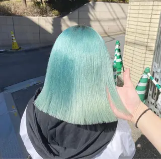 セミロング カラー パーマ ヘアアレンジ メンズ キッズ ネイル マツエク・マツパ アイブロウ ハイトーン/ピンク 💗モモ໒꒱のヘアスタイル