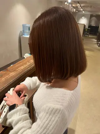 ショート マツエク・マツパ レイヤー/ボブパーマ /垢抜け/タクミのヘアスタイル