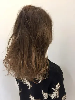 ロング カラー シールエクステ⭐️ オオミタクヤのヘアスタイル