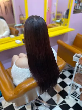 セミロング チビ編み込みエクステ どぅ〜す/YUIのヘアスタイル