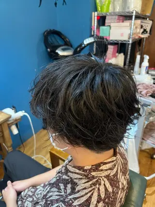 ショート パーマ 須永 優希のヘアスタイル