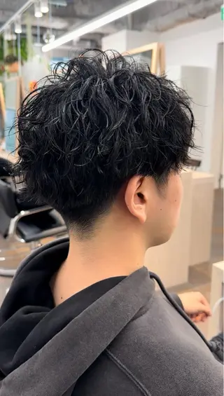 ショート パーマ メンズ 奥東巧真 /パーマスタイル✨のヘアスタイル