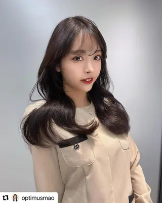 ロング 韓国レイヤーカット 髪質改善▫️水野有真のヘアスタイル