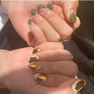 カラー ネイル scre as Etelのネイルデザイン