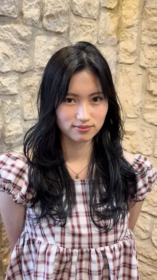 ロング カラー 町田/レイヤーカット ハッシュカット/八木のヘアスタイル