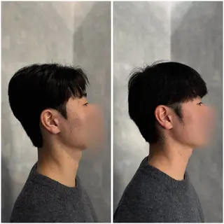 ショート パーマ メンズ 韓国メンズヘア/ ダウンパーマ/歩夢のヘアスタイル