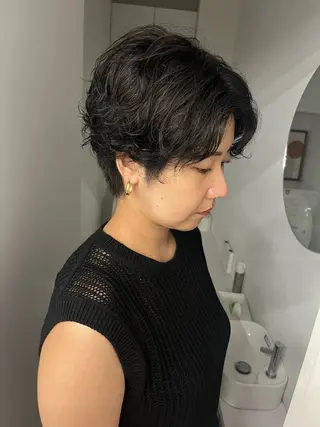 ショート Luce府中所属・透明感カラー🫧 ミクのヘアスタイル