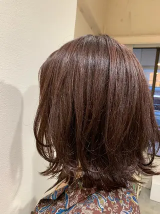 ミディアム カラー 山崎 澪 レイヤーカット/大宮のヘアスタイル