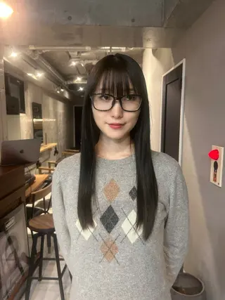 ロング 田中 沙和のヘアスタイル