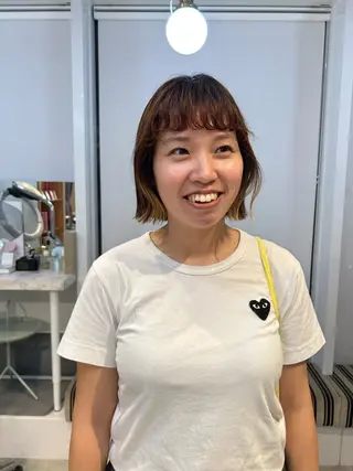 ショート カラー パーマ OLSEN D.B.A BALLOON HAIR所属・表参道OLSEN✂︎ nanamiのヘアスタイル