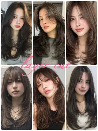 ロング カラー ✨🎨ブリーチなし 透明感カラー✨美友のヘアスタイル