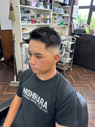 ショート メンズ B.B.Cams西原店所属・無料モデル募集中‼️ 安座間💈のヘアスタイル