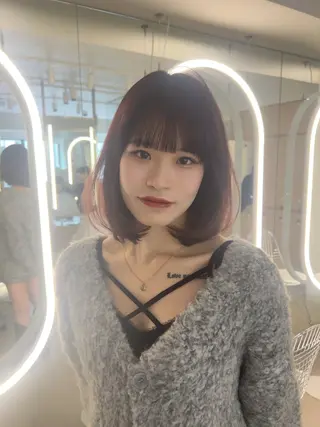 ミディアム ami omochaのヘアスタイル